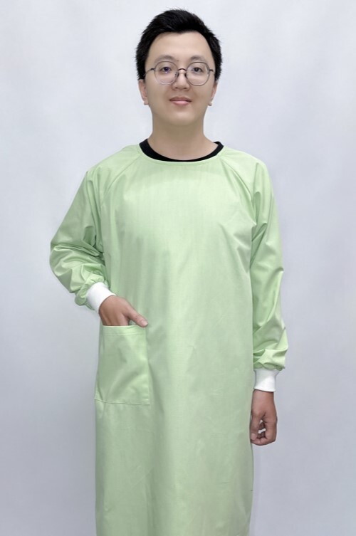 【A17008】果綠色隔離衣  |產品目錄|病房用品系列|隔離衣