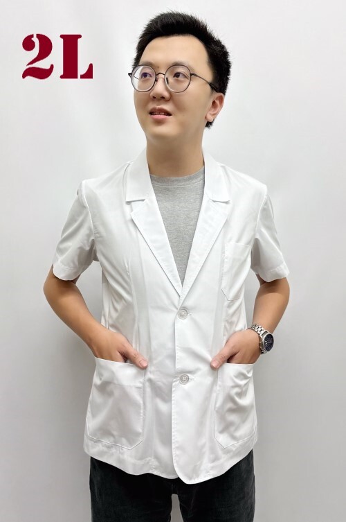2L/【C01016g】薄料短袖醫師短袍  |產品目錄|醫師藥檢服