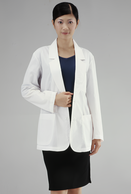 SS-XL/【C01018g】薄料 長袖醫師短袍  |產品目錄|醫師藥檢服