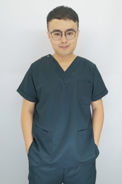 B63316#男-墨綠色短袖刷手服套裝  |產品目錄|手術用品系列|刷手服套裝