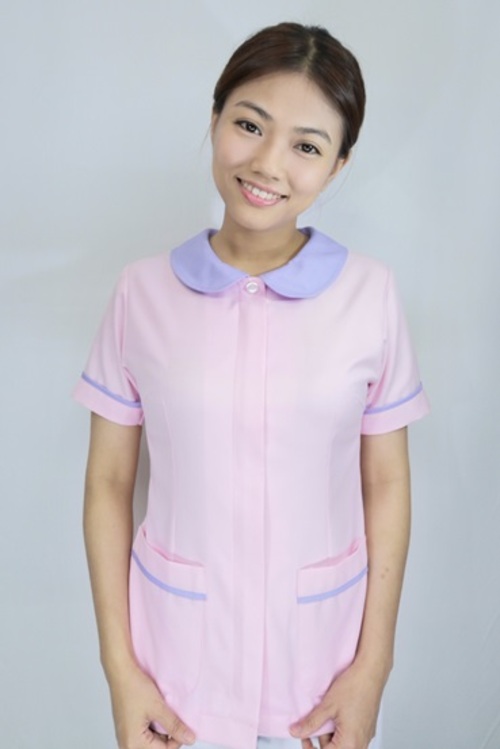 褲裝 /【 B75026c 】粉紅色 短袖護師服  |產品目錄|女護理師服|套裝