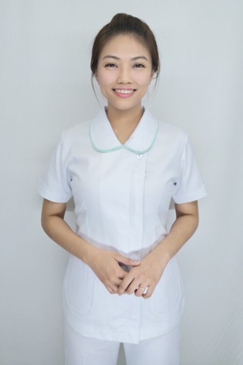 B80016a#白色鑲邊短袖護師褲裝  |產品目錄|女護理師服|套裝