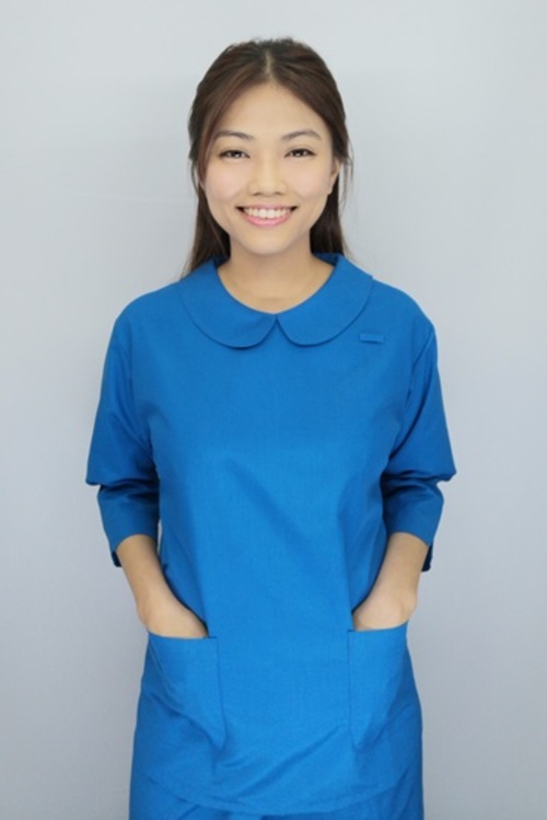 褲裝 /【 B82307 】藍色 七分袖護師服  |產品目錄|女護理師服|套裝