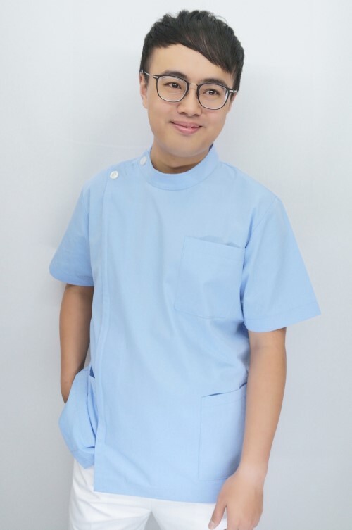 C08286#水藍色短袖男護師服褲裝  |產品目錄|男護理師服|套裝