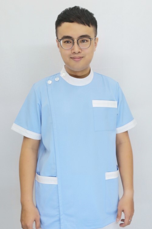 【C08286c】水藍配色短袖醫師上衣  |產品目錄|醫師藥檢服