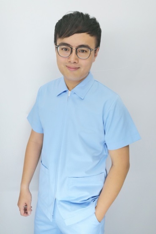 TB68286#水藍色短袖男護師上衣  |產品目錄|男護理師服|上衣